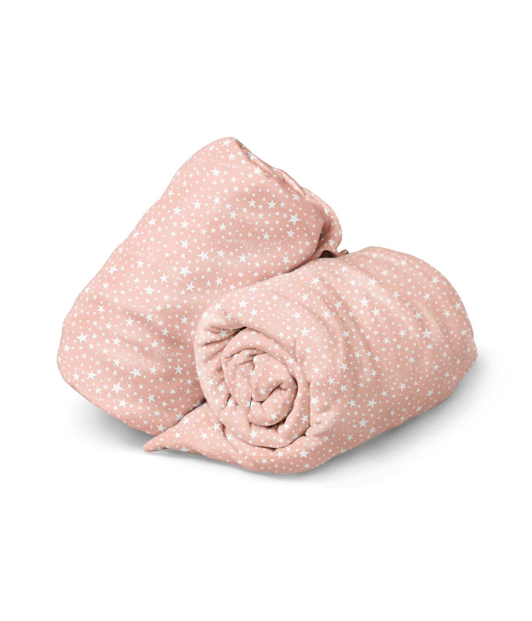 Love To Dream Fitted Bassinet Sheet Twin Pack - Stardust, Dusty Pink - Image 2