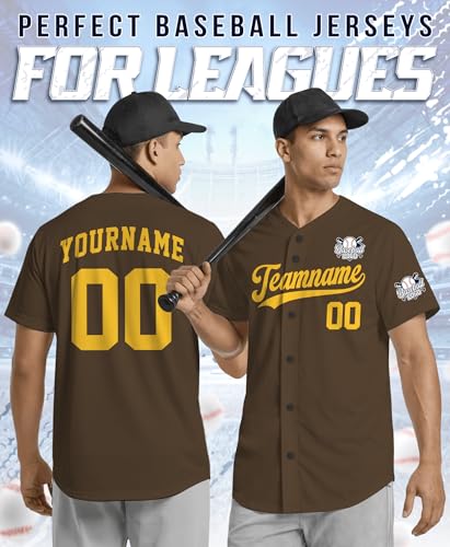 Camiseta de béisbol personalizada para hombres, mujeres, jóvenes y niños con nombre, número y logo de equipo miniatura 2