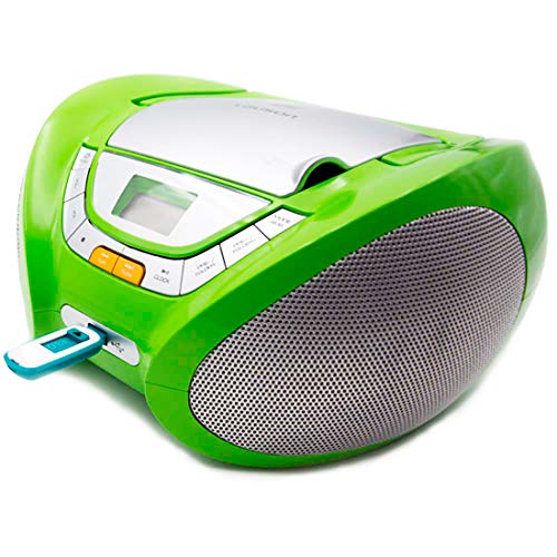 LAUSON CP444 CD-Speler met USB | Boombox Stereosysteem CD-Radio Draagbaare | Kinderradio met CD en MP3-Speler USB Port | Radio CD-Speler met Hoofdtelefoonaansluiting en Geïntegreerde Speakers (Groen) - Image 5