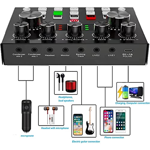 Wireless Microphone Microphone Usb Condenser Pc Microphone With Adjustable Desktop Mic Arm &Shock Mount For Studio Recording Vocals Voice,Vidoe,Audio Wireless Microphone (Color : Black, Size : B) #TOP3