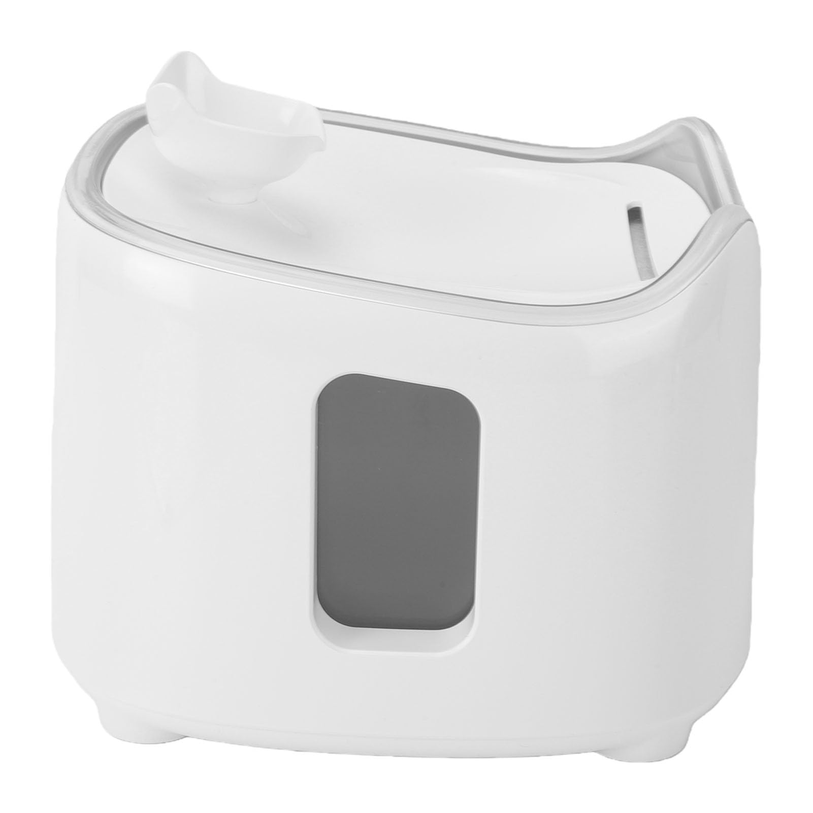 Generic Fuente de Agua para Gatos Silenciosa con Energía Solar, Dispensador de Agua para Perros de 1,8 L para Múltiples Mascotas, Material de Silicona Monocristalina ABS Seguro