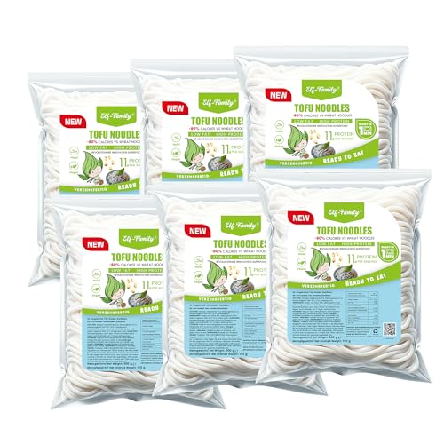 Elf-Family 300g×6er pack Tofu-Nudeln - Instant Nudeln High Protein,Weniger Kohlenhydrate, Low Carb, Vegan, schnelle Zubereitung, Authentisch aus Thailand, Low Fat/Zuckerfrei MHD: 08/11/2026 Elf-Family 300g×6er pack Tofu-Nudeln - Instant Nudeln High Protein,Weniger Kohlenhydrate, Low Carb, Vegan, schnelle Zubereitung, Authentisch aus Thailand, Low Fat/Zuckerfrei MHD: 08/11/2026