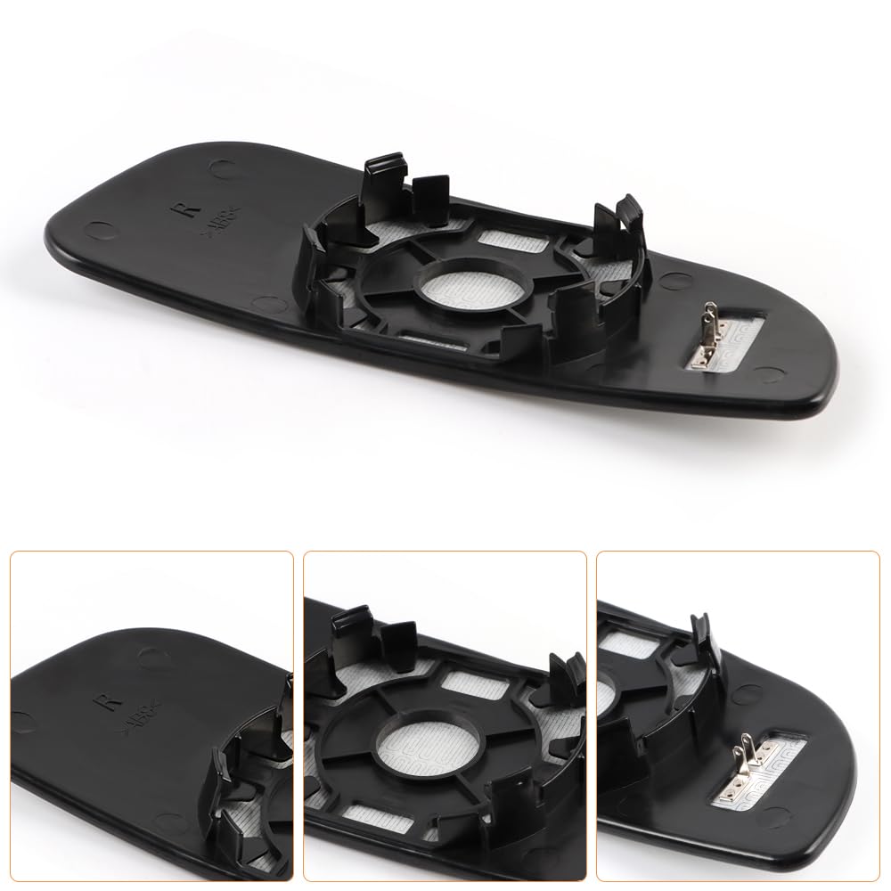 SENZEAL Verre de Rétroviseur Remplacement pour Fiat Ducato Citroën Jumper Peugeot Boxer 2006-2023 Chauffant Retroviseur Extérieur (Inférieur Droit)