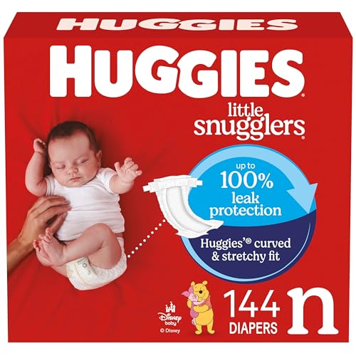 huggies size newborn diapers little snugglers baby diapers size newborn up to 10 lbs 144 count packaging may vary