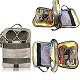 Roaring Fire Ember Pro MOLLE EDC Utility Organizer Pouch is Small and Compact to Carry Knives, Flashlights, Pens, a Small Notebook, EDC Gear, USB Cables, Earphones, Power Bank and etc