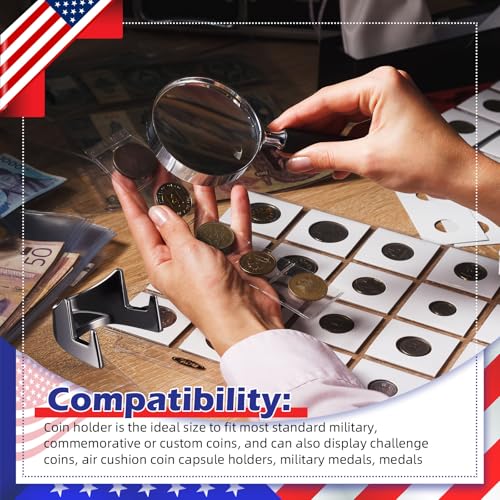 Soporte para monedas pequeñas metálico Yaocom pack 4 miniatura 4