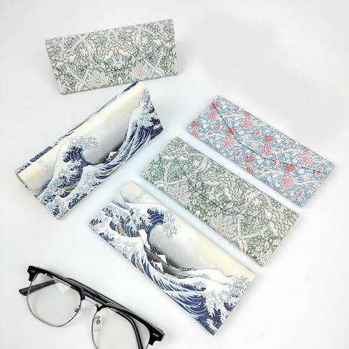 Image of Real Sic Glasses Case for Men and Women - Magnetic Folding Hard Shell Sunglass Holder - Inspired by Adorable Animals