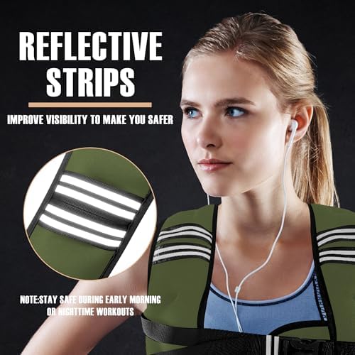 Weighted Vest for Workout: 5-30lbs, Adjustable, Durable