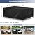 Richwon Patio Furniture Covers, Outdoor Table Covers Waterproof Rectangle, Heavy Duty Outdoor Furniture Covers for Patio Furniture, Outdoor Sectional Set Cover 90"L x 64"W x 28"H, Black