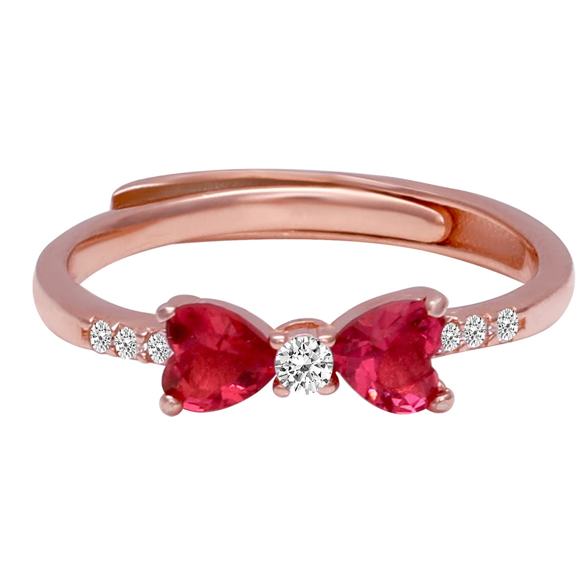 GIVA 925 Silver Rose Gold Anushka Sharma Cherry Bow Heart Ring, Adjustable | Gifts for Girlfriend, Gifts for Women and Girls | With Certificate of Authenticity and 925 Stamp | 6 Month Warranty* (B09HCJ39X8) Amazon Price History, Amazon Price Tracker