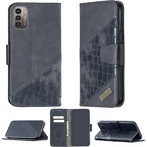 Aroepurt Nokia G400 Case Compatible for Nokia G400 5G N1530DL Phone Case Flip Stand Cover Stitching Style Wallet Case Black Cover