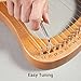 HUIOP Lyre, Lyre,Cega 21 Metal Strings Lyre Harp Box Lyre Harp Spruce Topboard Mahogany Backboard String Instrument with Tuning Wrench Strings Picks Music Note Sticker