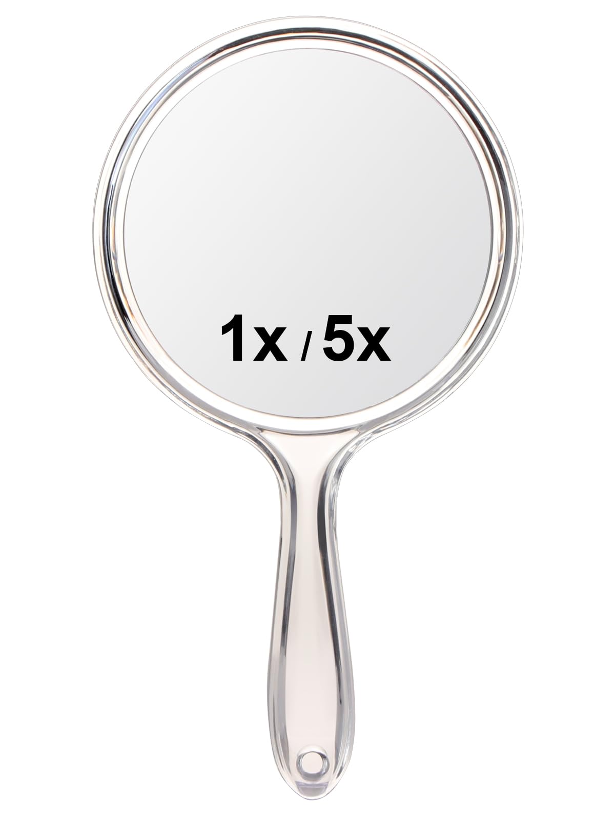 Macaki Handheld Mirror with Handle, 10.5 x 5.7 inches, Double-Sided 1X/5X Magnification Travel Makeup Mirror for Women,White-picture-24