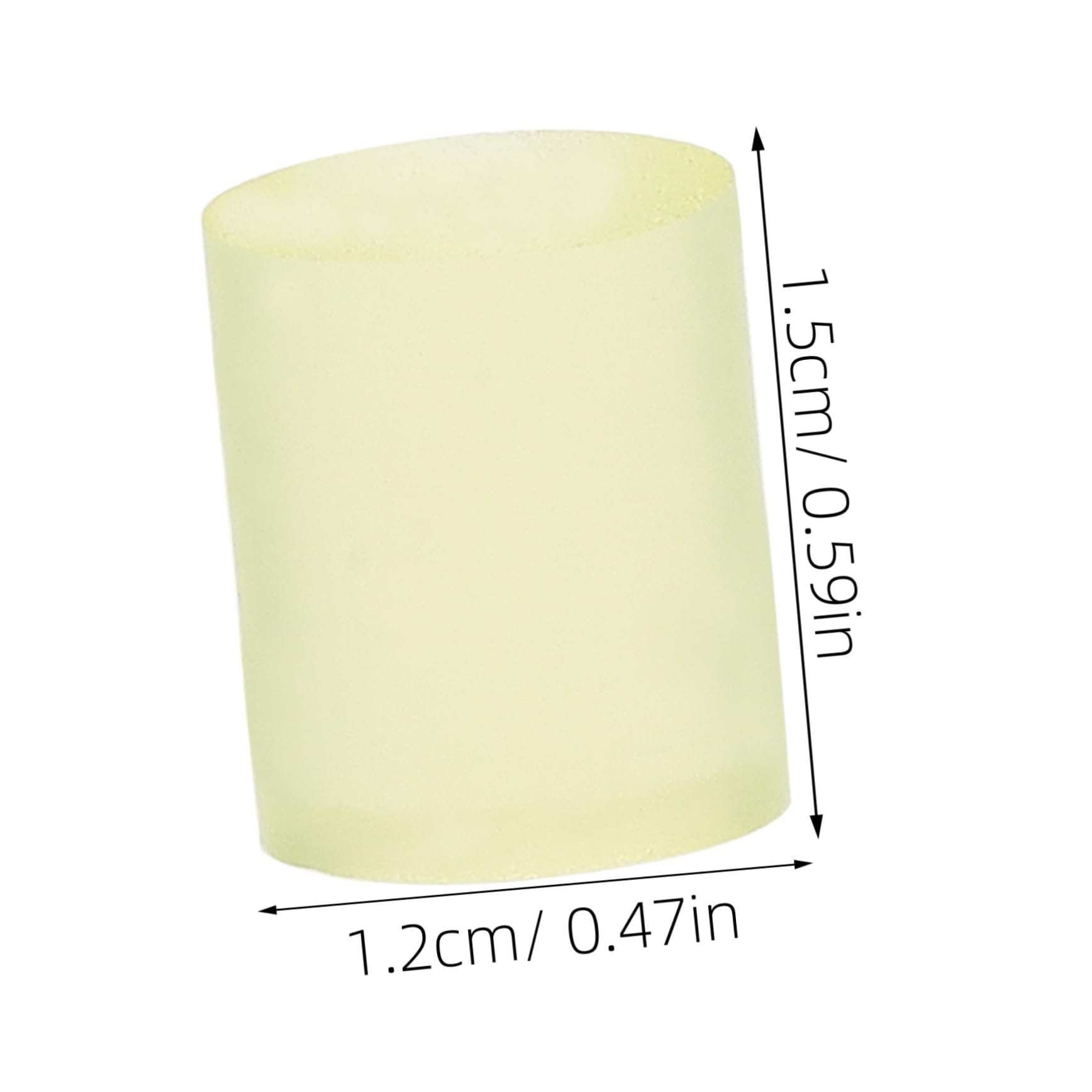 COLLBATH Crutch Accessories Hiking Cane Tips Umbrella Tip Caps Umbrella Pole Caps Crutches Feet Walking Sticks Tips Trekking Pole Cover Trekking Pole Feet Crutches Pads Polyurethane Yellow