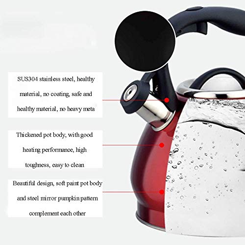 Bouilloire induction 3l inox 304 avec sifflet pour gaz - 6