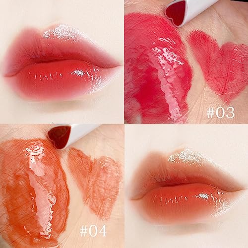 Dulele 4 Pcs Sweet Heart Lipstick Set, Long Lasting Nutritious Colored Lip Balm Moisturizer and Hydrating Jelly Lip Stick Gift for Women and Girls - Image 6