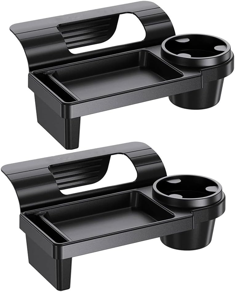 2-in-1 Car Cup Holder Expander & Window Hanging Organizer for Renault Laguna 1994–2015, Door Side Storage Box for Drinks, Water Bottles & Cell Phones, Interior Tidy Tray,2pcs