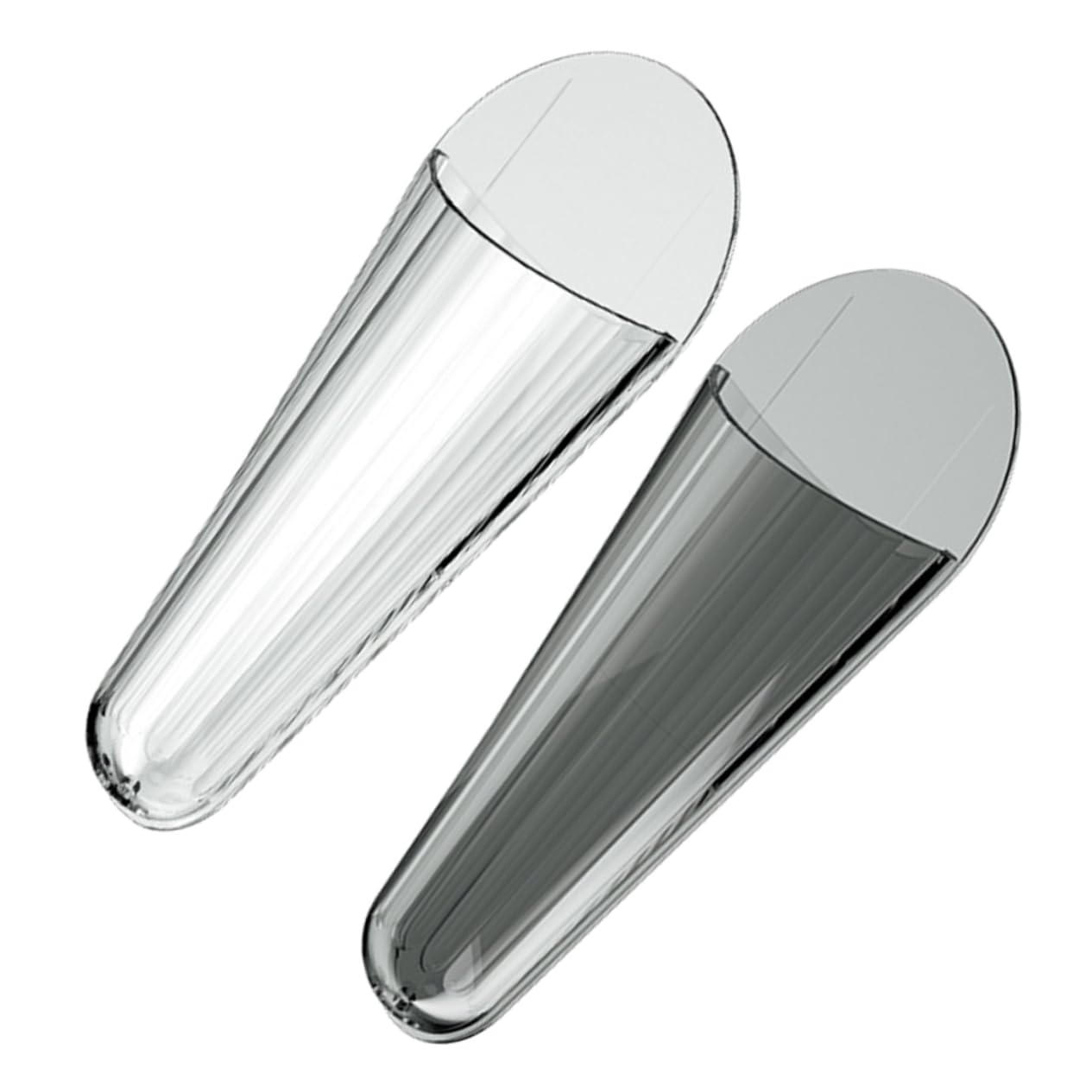 SOLUSTRE 2pcs Wall-mounted Scissor Holder and Reusable Chopstick Storage Rack No Drill Kitchen Organizer for Scissors and Utensils Transparent Design for Home and Salon Use