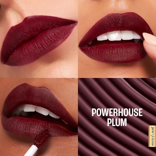 Image of Lakme 9to5 Hya Matte Lip Liquid + Hyaluronic Acid PowerhousePlum 5.3ml (Pack of 2)