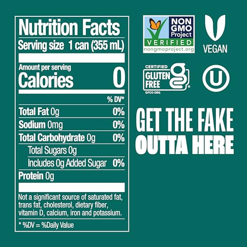Image of Zevia Zero Sugar Soda, Fruity Variety Pack, 12 oz Cans (24-Pack) - Naturally Sweetened, Zero Calorie Sugar Free Soda - Non-GMO Project Verified, Gluten-Free, Vegan