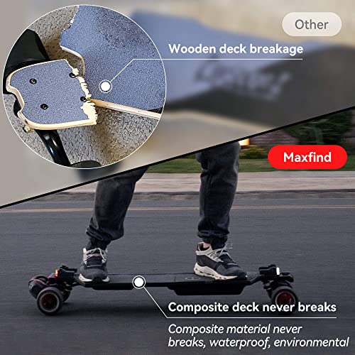 Maxfind Belt Motor All-Terrain Electric Skateboards With Remote 38" Electric Longboard For Adults Teens Kids (Ff Belt) #TOP2