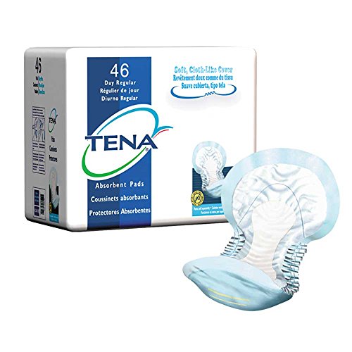 Tena Day Regular Bladder Control Pad 62418 One Size Fits Most Case of 92, Blue Backsheet