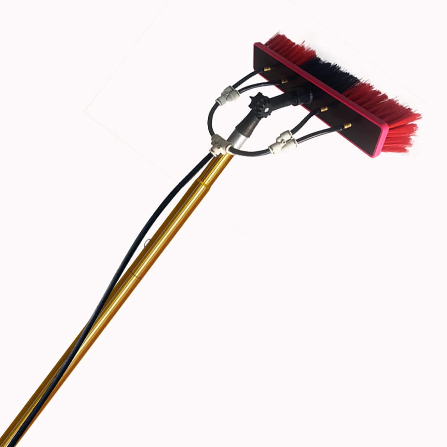 Cleaning Brush 12ft - 30ft Water Fed Pole Extendable Brush Kit(5.4m/18ft)