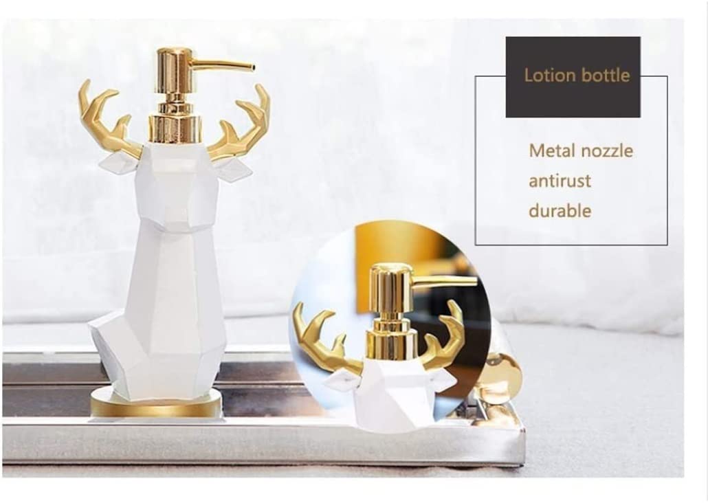 Accesorios De Baño Accesorios De Baño De Resina, Juego De Baño De 5 Piezas, Juego De Soporte para Cepillo De Dientes, Vaso, Jabonera, Juego De Dispensador De Jabón Set De Baño Accesorios