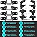 4 Door Hinge Assembly Kits Compatible with 2007-2018 Jeep Wrangler JK JKU Unlimited Rubicon Sahara, Fits Jeep Wrangler JK Inside and Outside, Jeep Wrangler JK Door Hinge 16PCS with 36 Bolts