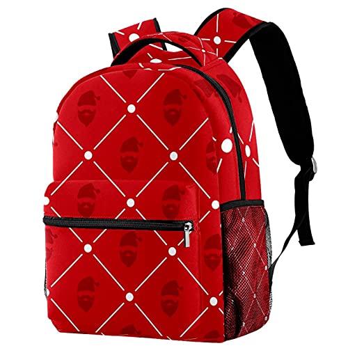 Sac à dos campus géométrique rouge de voyage pour filles garçons