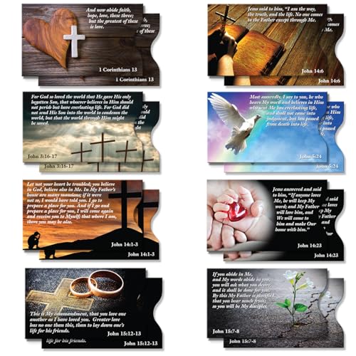 Image of RFID Blocking Credit Card Sleeve Protectors - USA Made Slim Wallet Inserts for Credit Cards, Debit Cards & ID Protection (16, Faith - 16 Pack)
