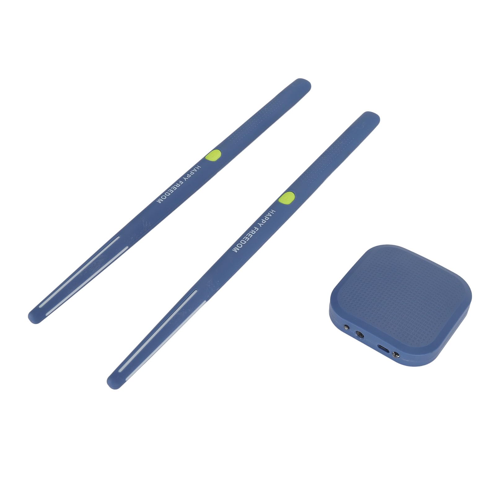 Electric Air Drum Set Motion Sensing Recognition Portable Compact Sticks for Beginners Gifts Adults Children (Blue)