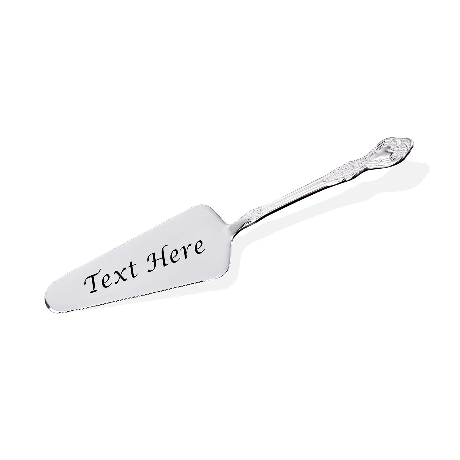 Dinikally Personalized Custom Stainless Steel Cake Cutter Cake Knife for Wedding
