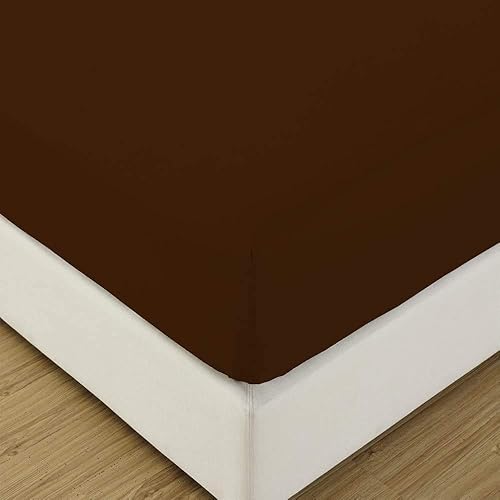 Miniatura 10 de Luxuriouse Collection - Sábana bajera totalmente elástica, 100% algodón egipcio, ajuste extra largo de hasta 15 pulgadas de profundidad, 600 hilos