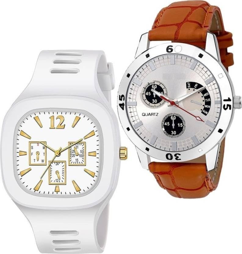 QALIBA Generation Square Silicone Strap Analog Wrist Watch with Sporty Look Analog Watch - for Girls Designer Combo of 2 (B0CHNZW56N) Amazon Price History, Amazon Price Tracker