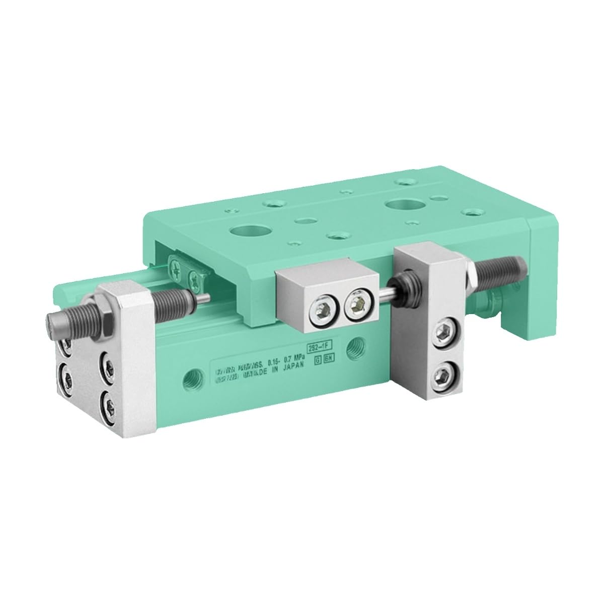 Cylindre pneumatique MXS16-B pour stopper les vibrations et déviations de guidage