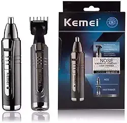 Maquina Barba Kemei Nariz Sobrancelha Cabelo Recarregável Km-6511.