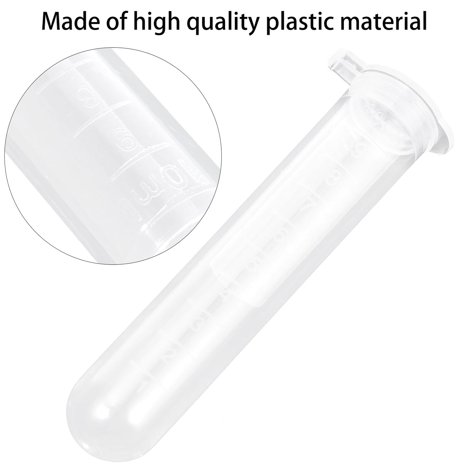 CHILDWEET 200 Provette da Centrifuga Scala da 10 Ml, Tubi Centrifughi in Plastica Tappo a Tenuta, per Esperimenti Scientifici e Uso Ospedaliero