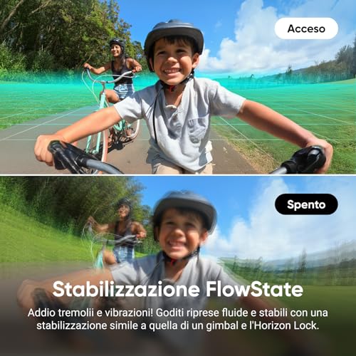 GO 3S Nero Notte (128GB) - Cam 4K per vlogging, POV a mani libere, montaggio magnetico, stabilizzazione, 140 minuti di autonomia, impermeabilità fino a 10 m, editing IA - Gadget - Immagine 4