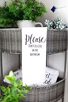 Algopix Similar Product 15 - Funny Bathroom Hand Towel Please dont
