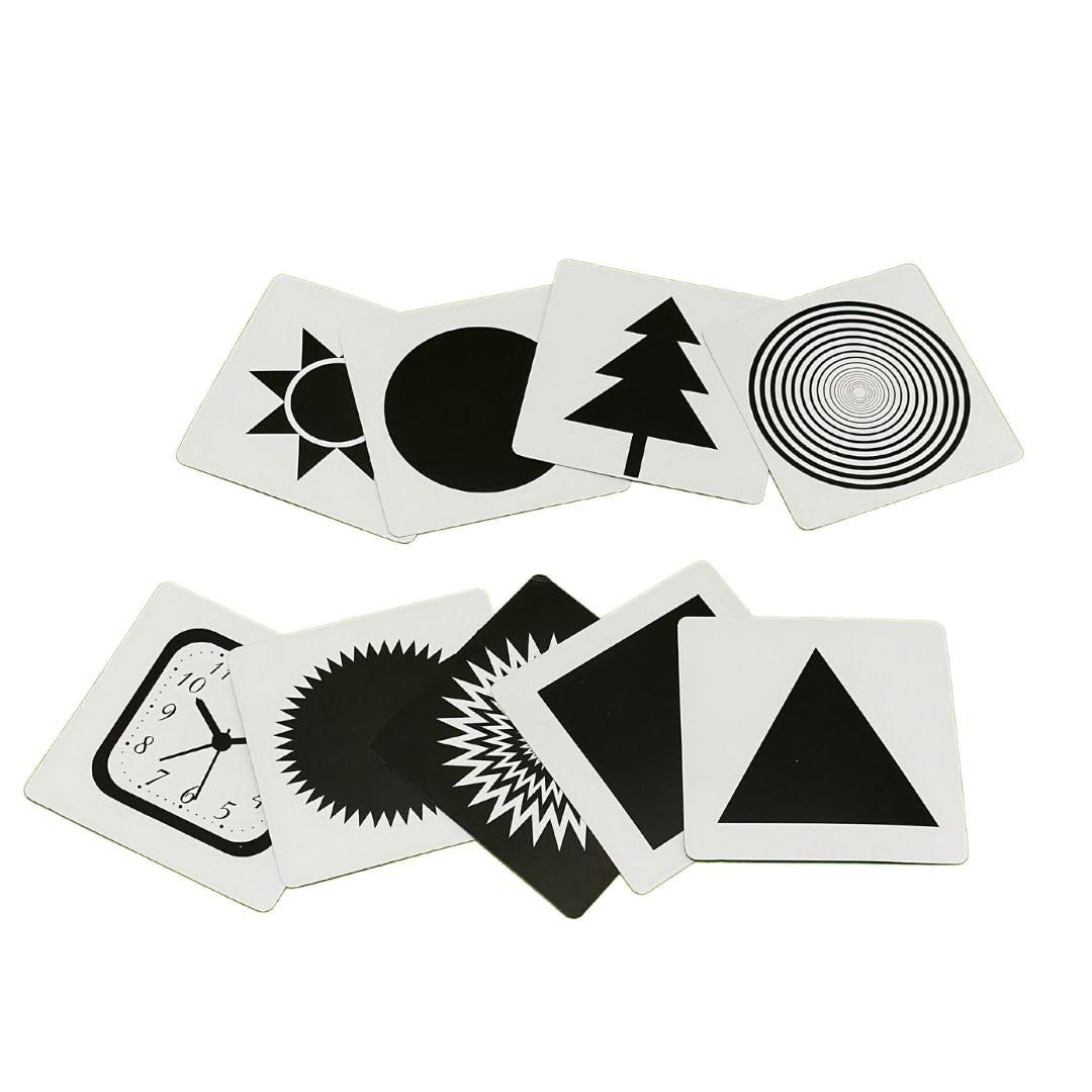 B4BRAIN Premium Newborn Baby Flash Cards - Non-Tearable, High-Contrast Visual Stimulation & Sensory Development for 0-12 Months | Set of 9 Durable Cards for Early Learning & Cognitive Growth (B0B2941HPN) Amazon Price History, Amazon Price Tracker
