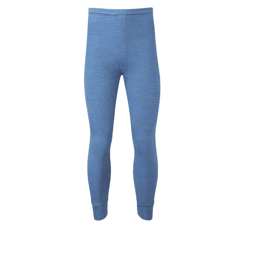 Le11 Unisex Blue Men's Thermal Trousers Long Johns Warm Underwear Baselayer, S M L Xl Xxl Thermals (, L)