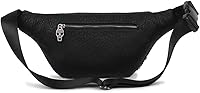 Vista 3 de Riñonera punk para mujer, bolsa de hombro tachonada, bolsa de hombro, Negro