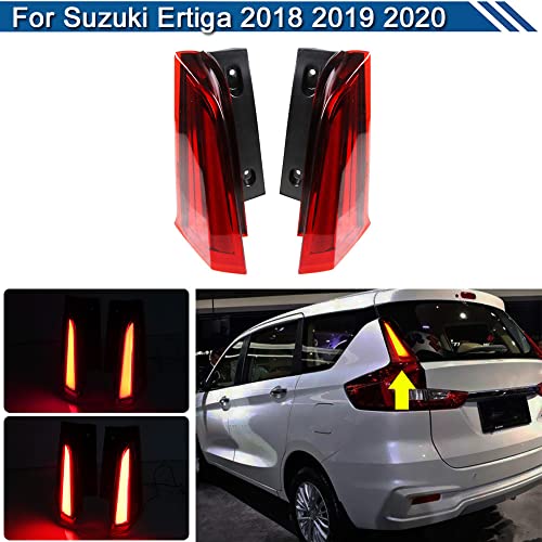 2 Peças Led Retrovisor Bumper Refletor Luz De Freio Adicional Luz De Nevoeiro Lâmpada De Cauda Para