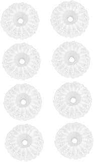 Gadpiparty 8pcs Double Lace Flower Collar for DIY Wedding Bouquets Elegant Floral Decor for Bridal Arrangements for Crafts and Garden Decorations