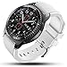 FanTEK Band for Galaxy Watch 3 45mm / Galaxy Watch 46mm / Gear S3 Watch, 22mm Silicone Sport Quick Release Replacement Strap for Moto 360 2nd Gen 46mm/ Pebble Time Steel Smart Watch, White
