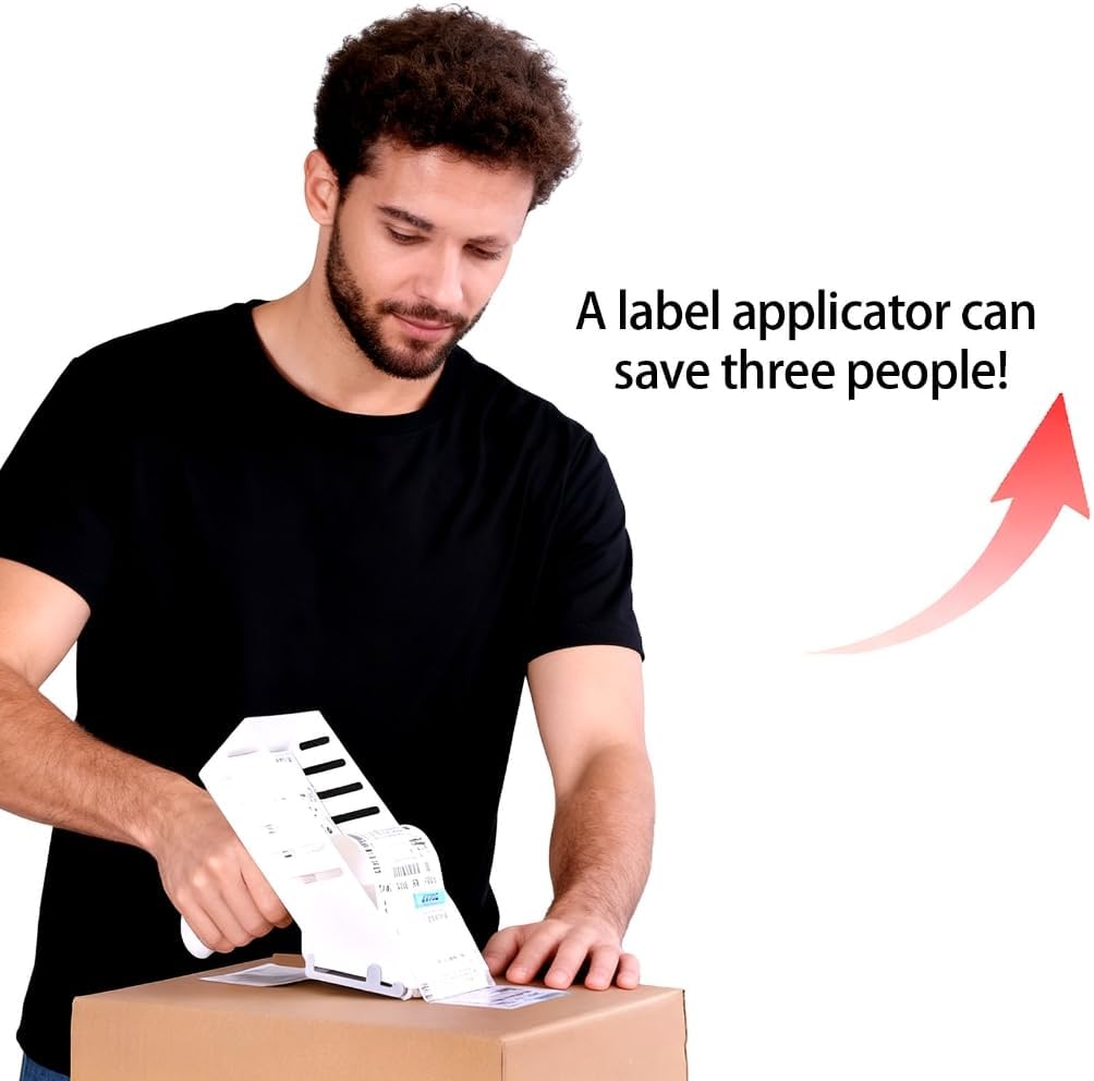 Professional Label Applicator Tool Feature Ergonomic Handle for Comfortable and Precise Use in Packaging Shipping