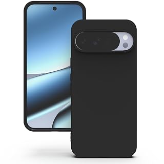 YATWIN Silicone Back Case for Google Pixel 10 Pro XL, Soft-Touch, Shockproof Phone Back Cover for Google Pixel 10 Pro XL - Black