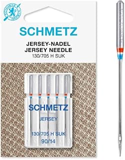 Schmetz Jersey (Ball Point) Sewing Machine Needles, Size: 90/14