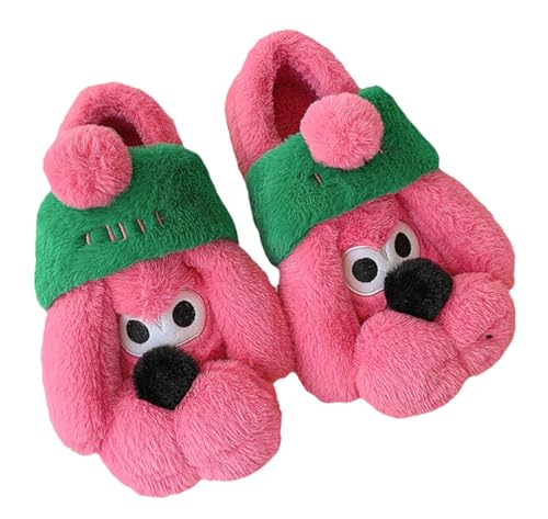 Epsion Women's Cute Funny Cartoon Slippers Comfortable Furry Home Shoes Soft Plush Slipper